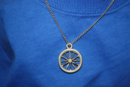 Bike Wheel Necklace