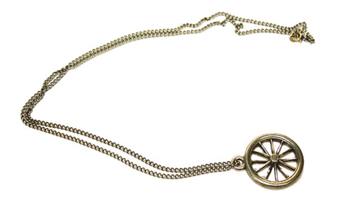 Bike Wheel Necklace